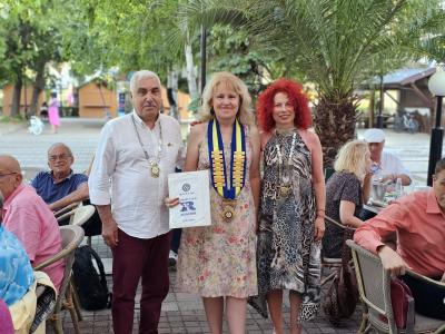 Среща на ДГ Маргарита Богданова с Ротари клуб Поморие и Ротари клуб Несебър, 08.юли.2024