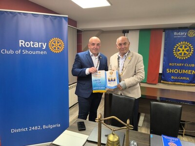 Среща на ДГ Пламен Цветков с Ротари клуб Шумен, 22.октомври.2025