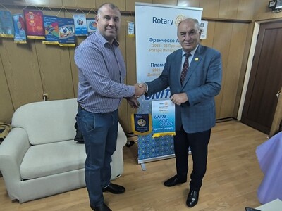 Среща на ДГ Пламен Цветков с Ротари клуб Ботевград, 08.декември.2025