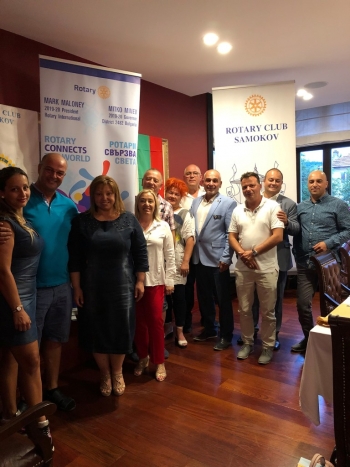 Среща на ДГ Митко Минев с Ротари клуб Самоков 09 юли 2019 г