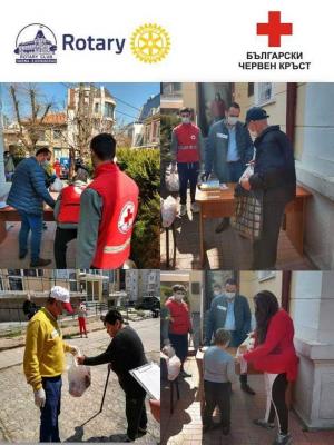 РК Варна-Евксиноград с дарение в помощ на уязвими лица за Великден.