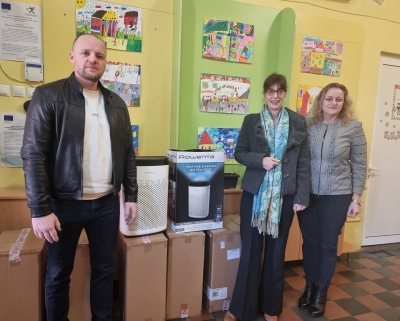 Дарение на пречистватели на въздух за три плевенски начални училища