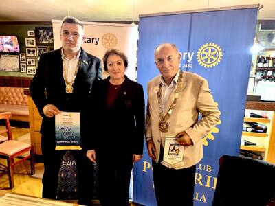 Официално посещение на Дистрикт Гуверньора Пламен Цветков в Ротари клуб Поморие