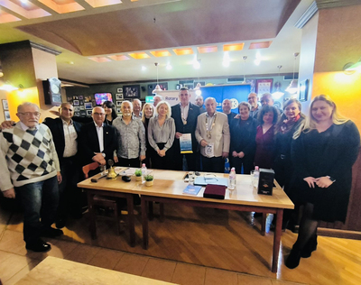 Официално посещение на Дистрикт Гуверньора Пламен Цветков в Ротари клуб Поморие